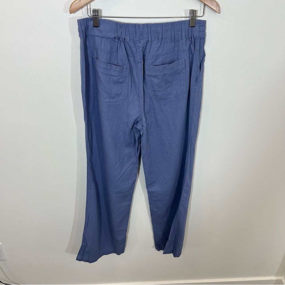 NWT Denim & Co. Linen Blend Pull-On Full-Length Pants | Size XS - Picture 4 of 10